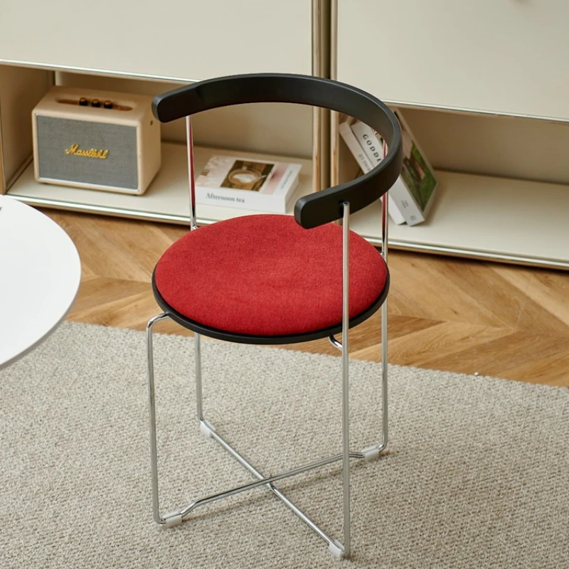 Vintage Solid Wood Dining Chair Folding Modern Minimalist Home Chair for Small Spaces Comfortable Backrest Restaurant Seat