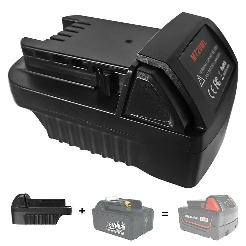 MT20ML Battery Adapter for Makita 18V Battery Convert To Milwaukee M18 18V Tools