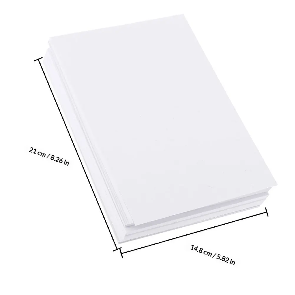 100Pcs 학생 초보자를 위한 고급 표면 수채화 종이 드로잉 용지 연필 잉크 크레용과 호환 가능
