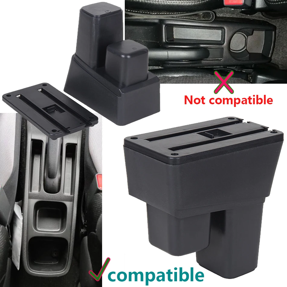 혼다 재즈 암레스트 박스 혼다 피트 재즈 2 차량용 암레스트 2008 2009 2010 2011 2012 2013 수납 박스 인테리어 차량 액세서리