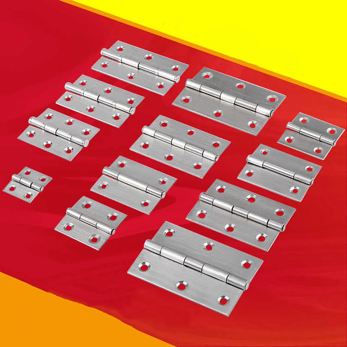2Pcs Stainless Steel Hinges Door Connector Drawer Furniture Cabinet Fitting Hinge Hardware Accessories