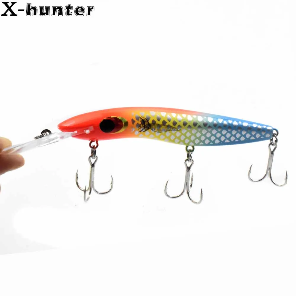 Hard Floating Minnow Fishing Lures 160mm 26g Deepwater Bait Big Tackles  Game Musky Pike Perch Bass Sharp Hooks 3D Hologram Eyes - AliExpress