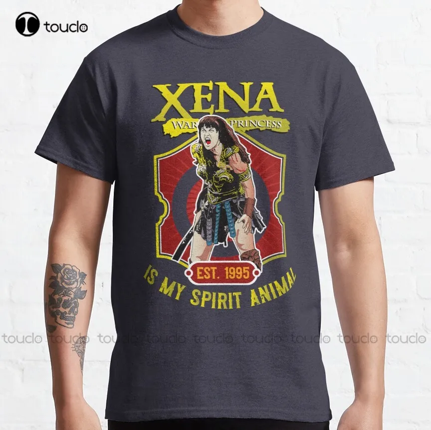 

Классическая женская футболка Xena Warrior Is My Spirit с животными, женская футболка принцессы воина Xena, забавная художественная уличная одежда, мультяшная футболка, Новинка