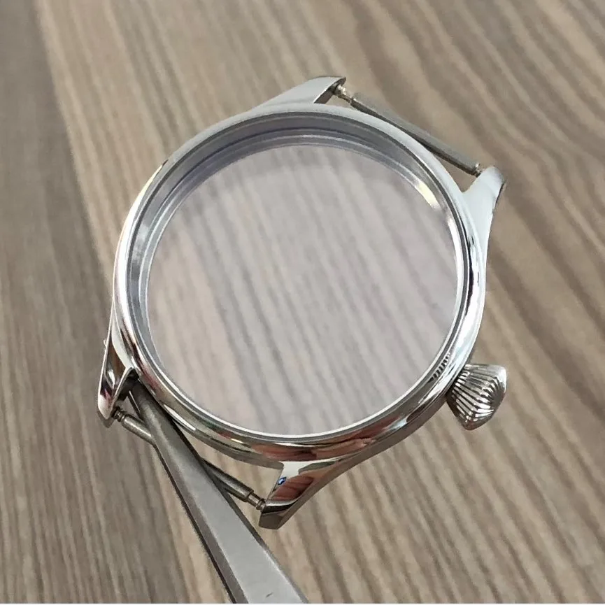 

41MM 316L Stainless Steel Watch Case Fit ETA6497/6498 ST3600/3621 Mechanical Hand Wind Movement Men's Gift Accessories 37-21