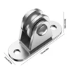 2/4Pcs Bearing Silent Pulley with Mounting Screws Heavy Duty Fixed Pulley Block Kit for Cord Material Handling Moving/DIY Mount 6