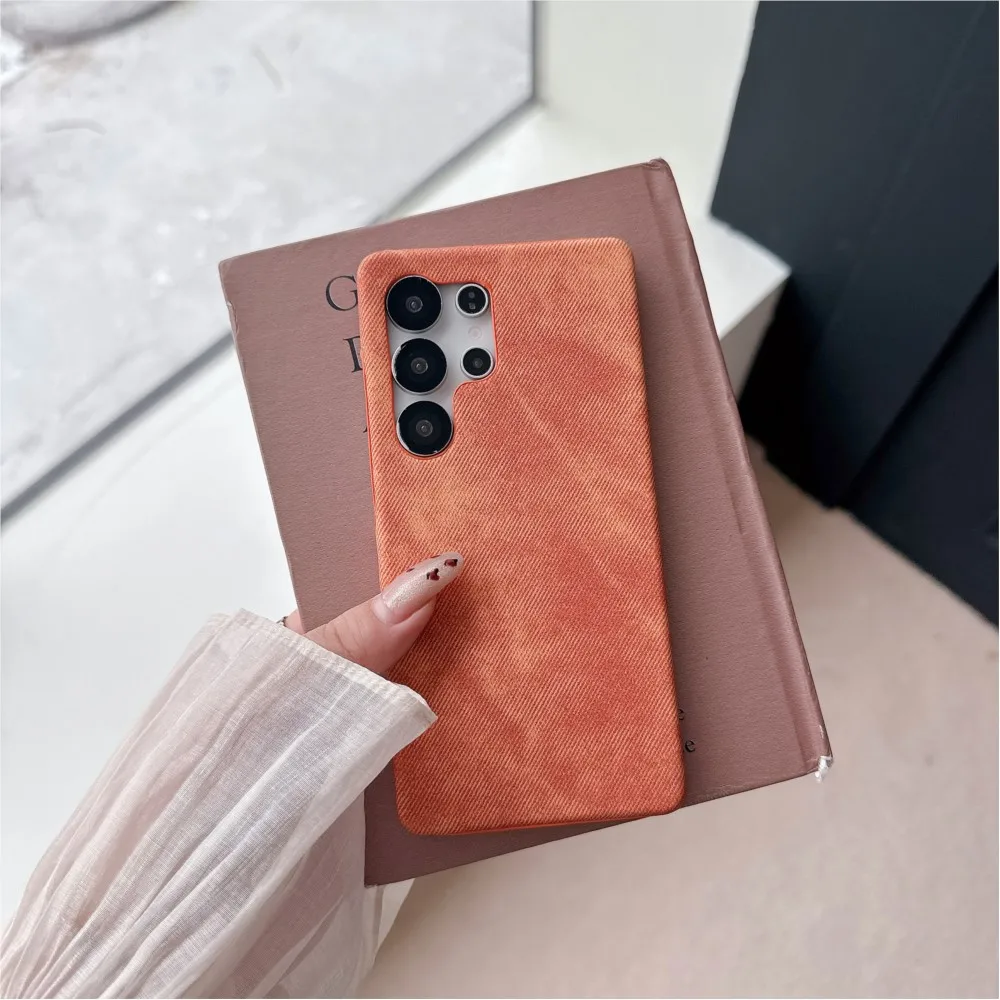 Washed Denim Matte Hard Phone Case - Frameless Cooling Design