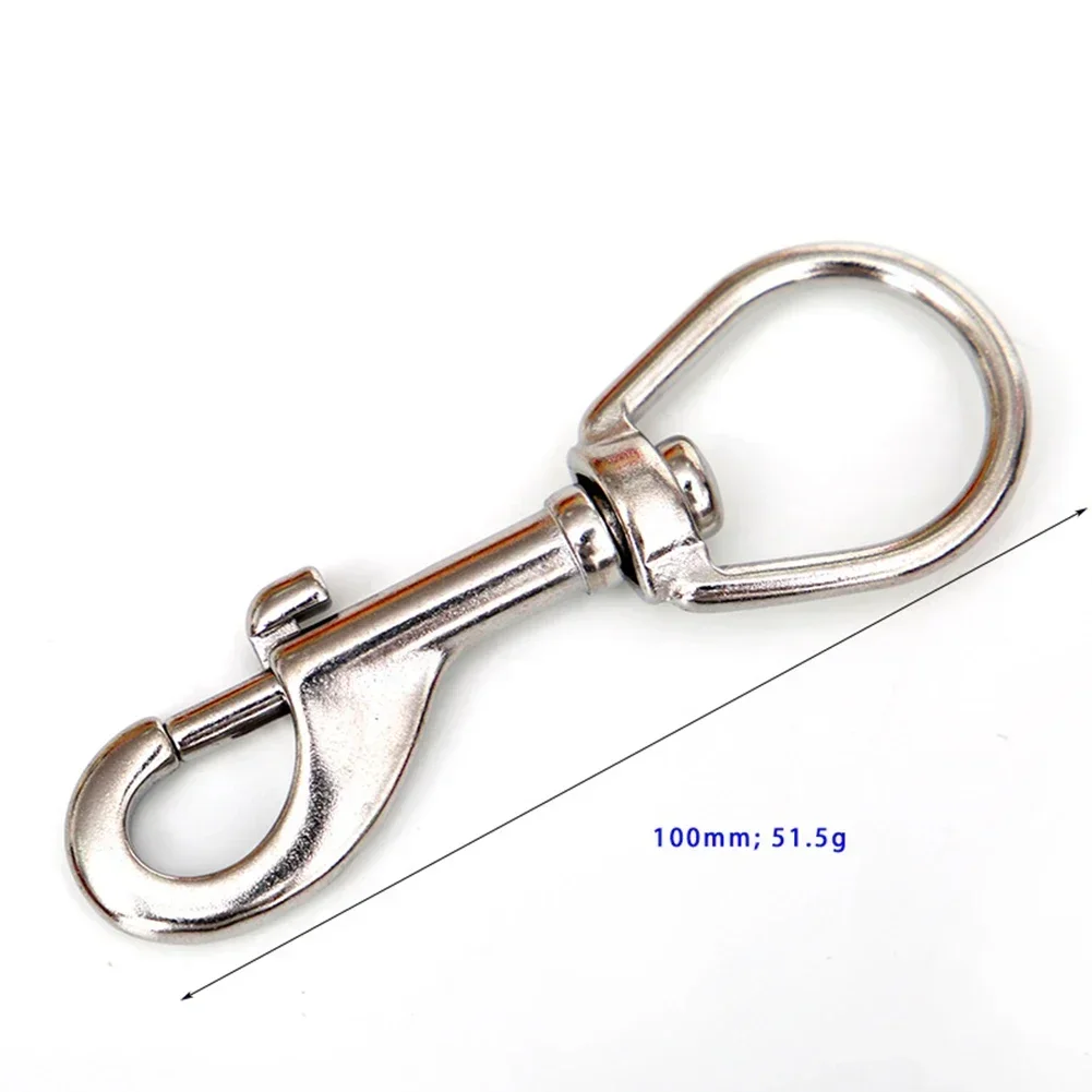 Scuba Diving Stainless Steel Quick Carabiner Swivel Eye Bolt 70-120mm Double Ended Snap Bolt Hook Clip For BCD Safe New 3