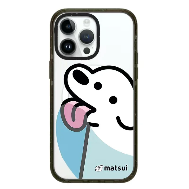 MagSafe Acrylic Cartoon Dog Phone Case Cover for IPhone 11 12 13 14 15 Pro Max Case for IPhone 15 Pro Max