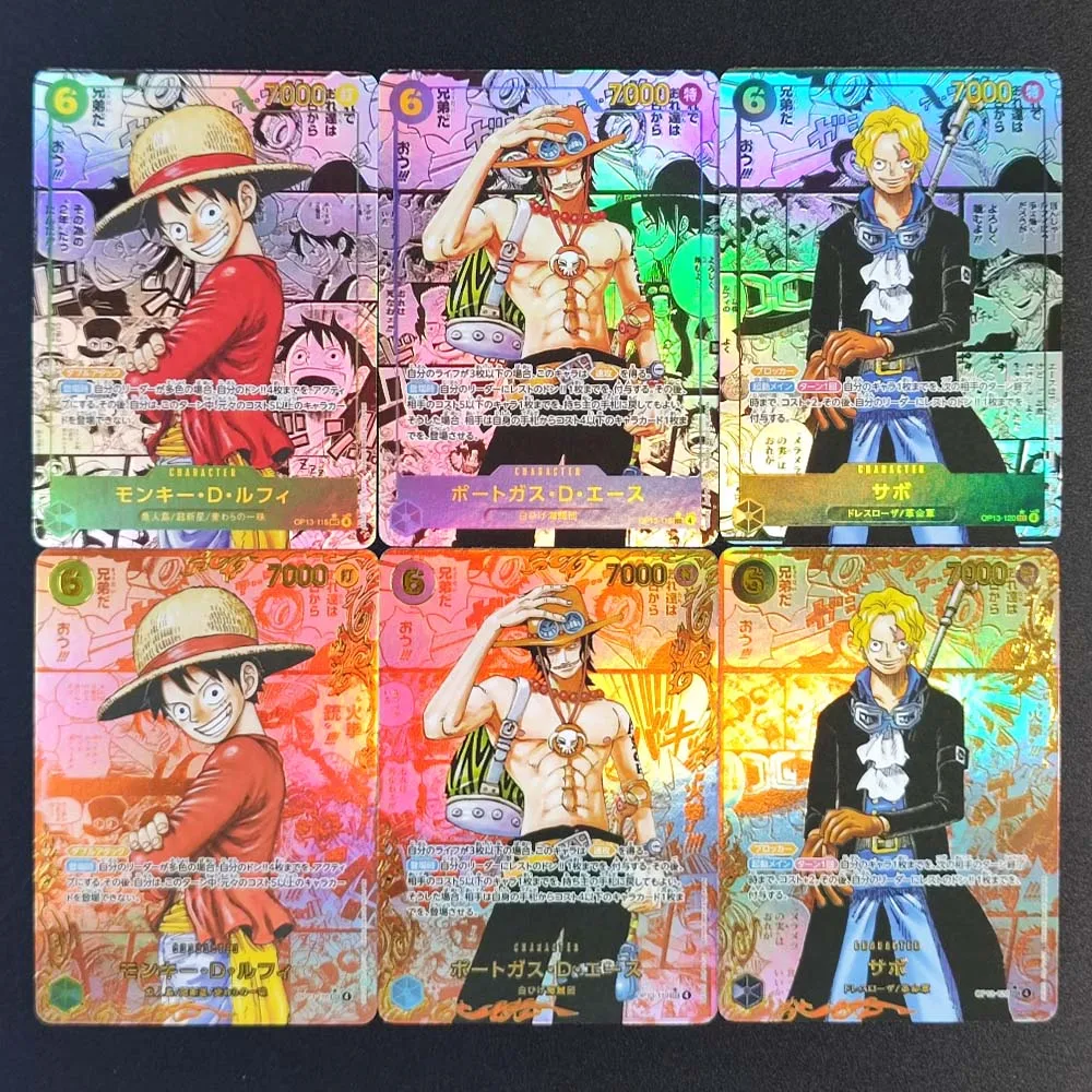 ワンピース トレーディングカード 13枚セット プロキシOPCGワンピースカードOP13レッドマンガエースサボルフィ