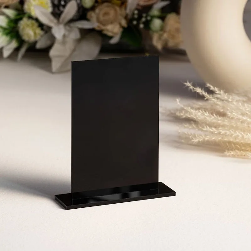 Acrylic Sheets Blank Square With Stand DIY Signs Table Numbers Signs DIY Name Card Gifts Event Party Decoration
