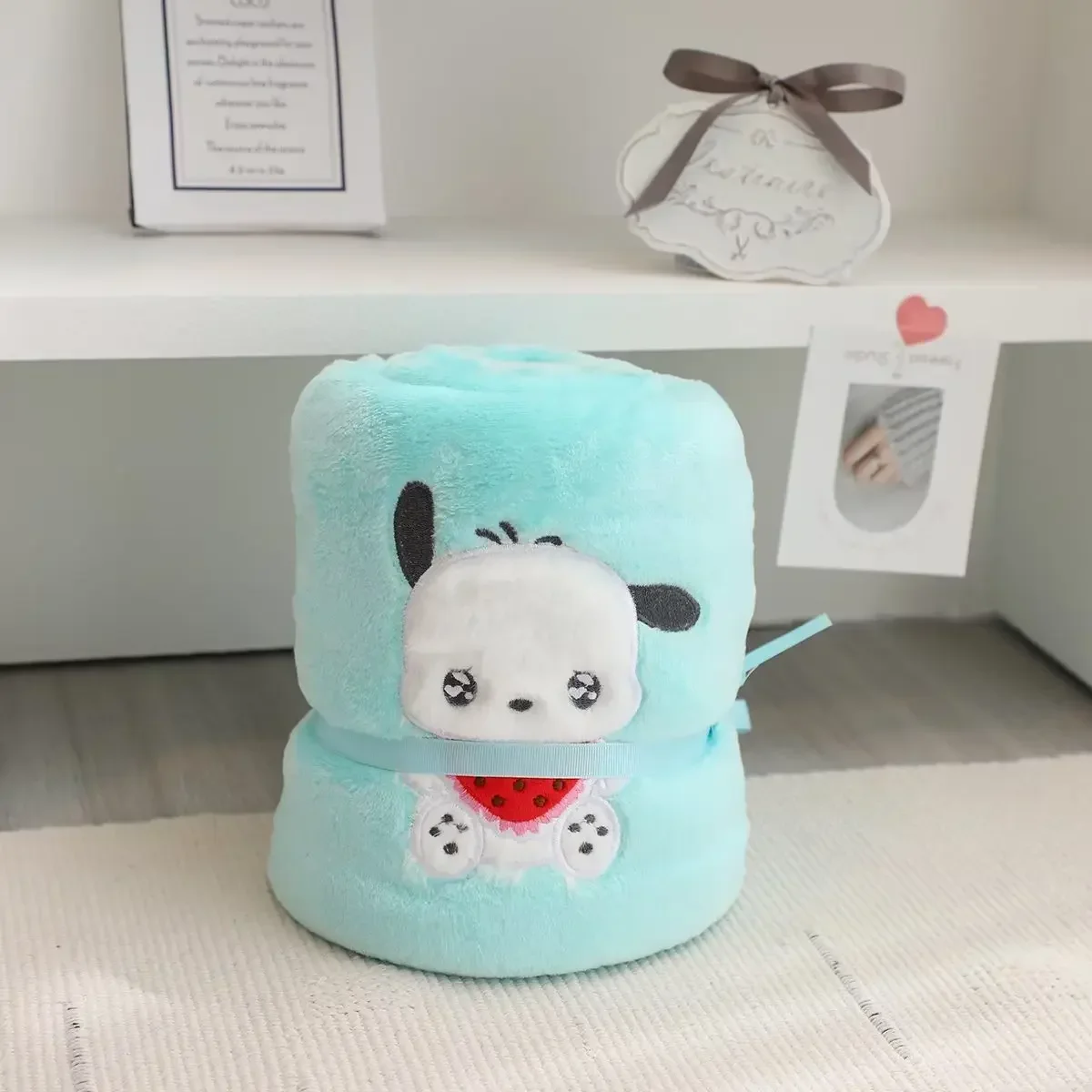 Sanrio Kawaii Blankets for Beds Hello Kitty Throw Blanket Kuromi My Melody Anime Printed Keep Warm Quilt Air Conditioning Cover 4