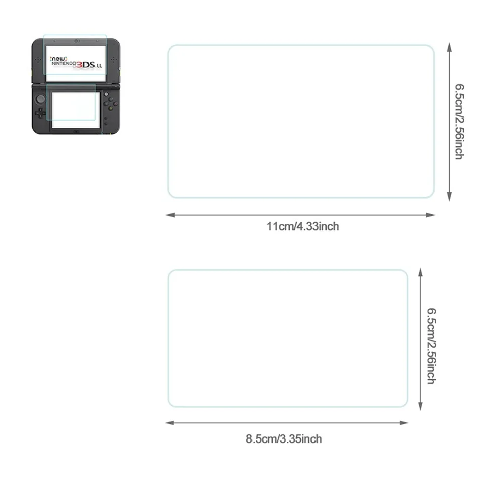 Screen Protector Tempered Glass For Nintendo Switch New 3DS XL/LL Game Console Accessories 3DS XL LL