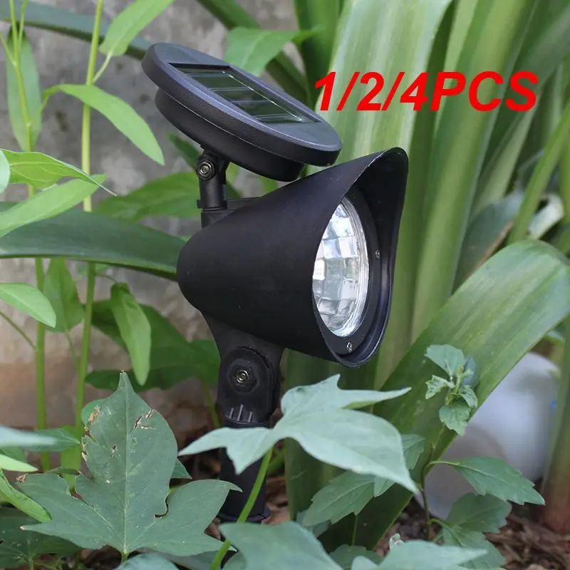 

1/2/4PCS LED Solar Spotlight Garden Reflector Lamp Powered Outdoor Lighting Waterproof Lawn Lamp Courtyard Landscape Decor Solar