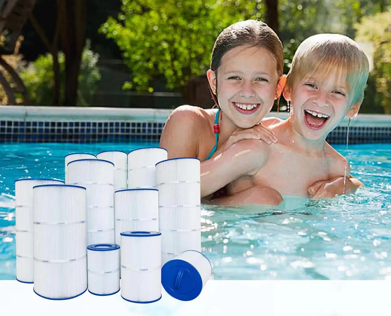 Description Picture 2 of itemCryspool Spa Filter Compatible with PWWPC150B, Sta-Rite 25230-0150S, Posi-Clear PXC-150, Unicel C-8416, 150 sq. ft. 1 Pack