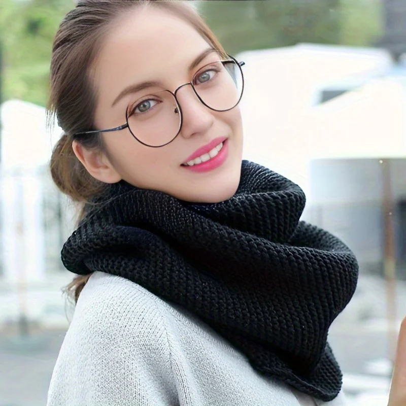 Women's Elegant Scarf -  Breathable Thick Warm Infinite Loop Scarf for Casual Weekend Outings, Hand Washable, Winter Accessories - 6