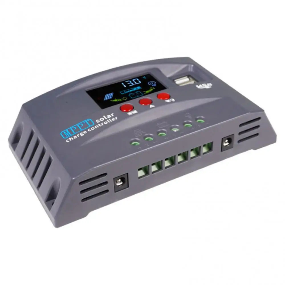 MPPT 태양광 충전 컨트롤러, 듀얼 USB 충전 패널 컨트롤러, 리튬 Lifepo4 젤 납산용 레귤레이터, 20A, 30A, 12V, 24V