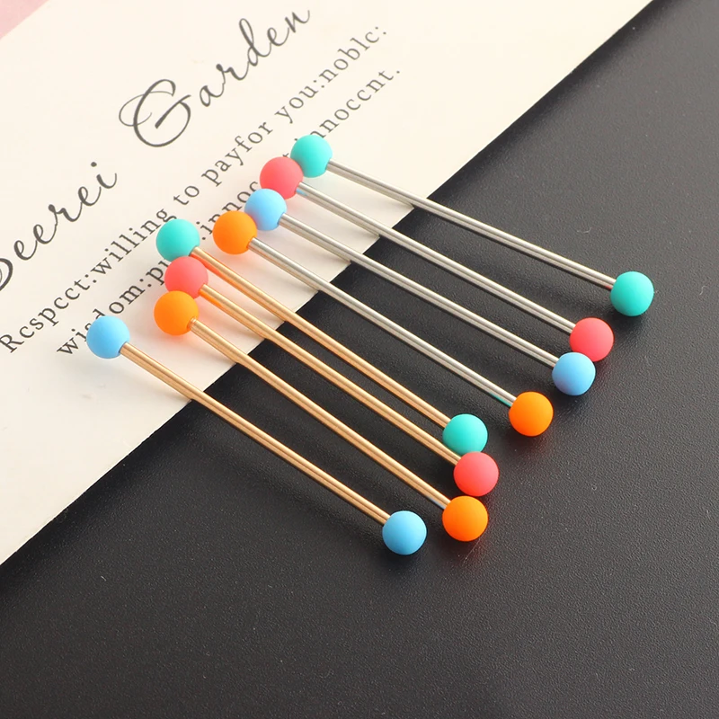 Stainless Steel Industrial Barbells With Heart Shape Arrow Ear Piercing Body Jewelry Rose Gold Silver earrings