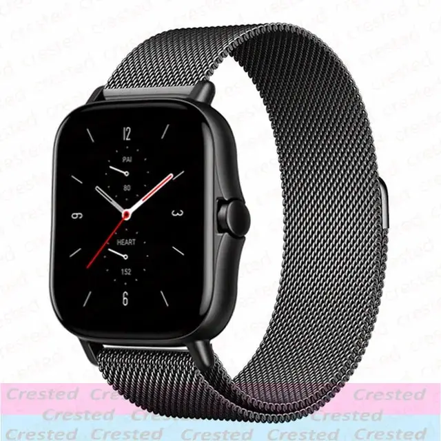 Sleek Milanese Metal Watch Bracelet - Adjustable 20mm/22mm Band