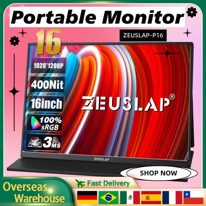 ZEUSLAP P16T 1920*1200P IPSモニターZEUSLAP P16T 1920*1200P IPS