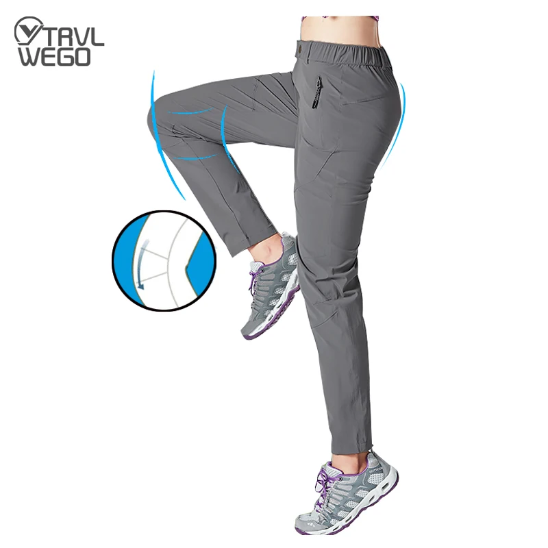 

TRVLWEGO Women Hiking Pants Summer Climbing Clothes Quick Dry Outdoor Camping Climbing Trekking Women Waterproof Fishing Trouser
