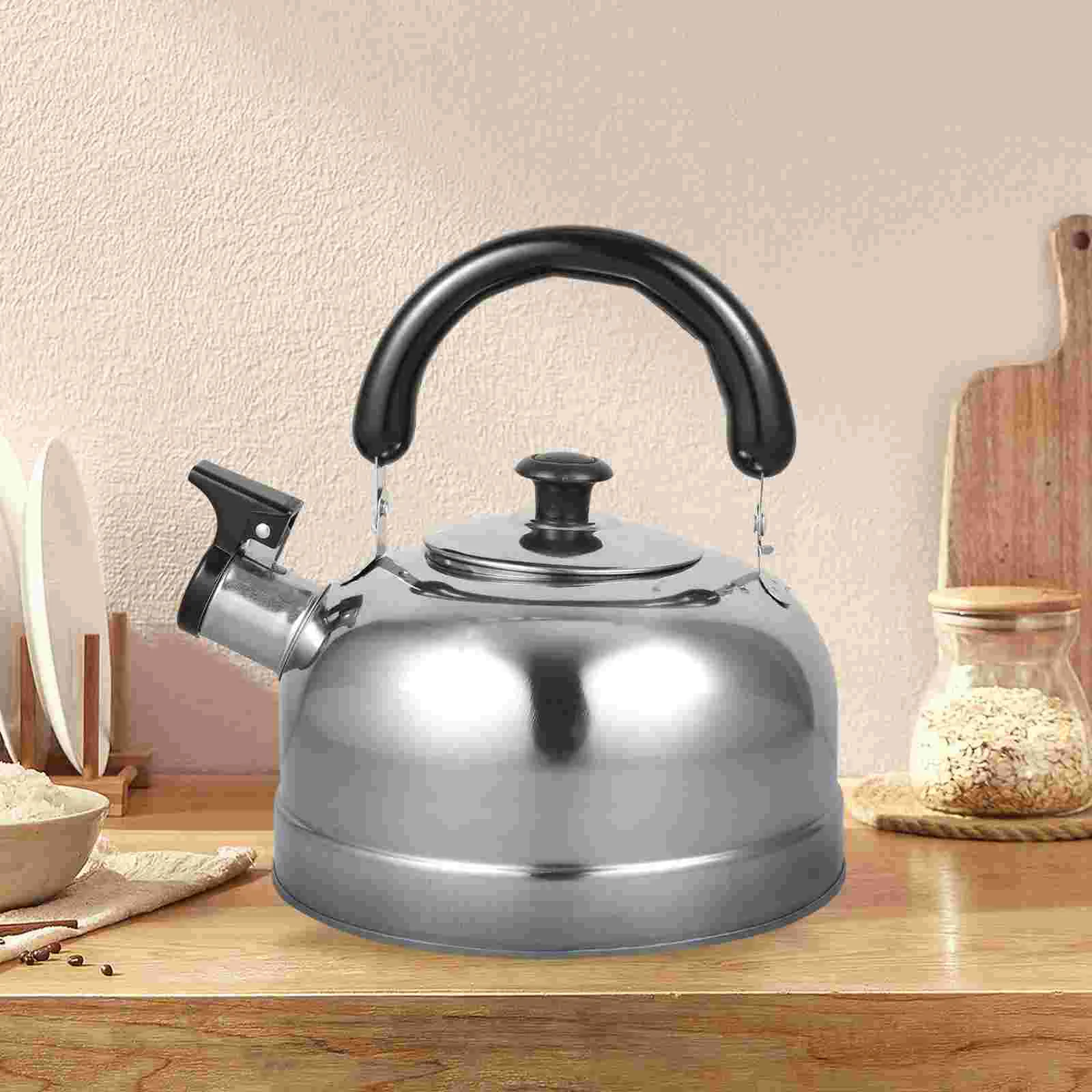 

2/3/4L Stainless Steel Whistling Kettle Flat Bottom Water Kettle Teapot Kitchenware For Gas Stove Induction Cooker