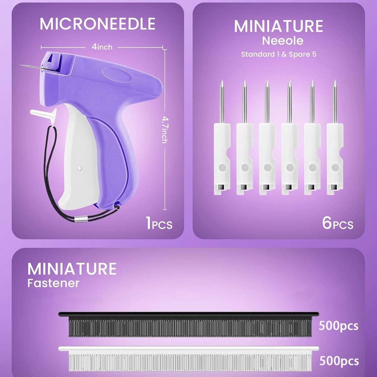 Fine Stitch Gun Stitchy Quick Clothing Fixer for Clothes Micro Tagging Gun Clothing Mini Speedy Sticky Sewing Hemming Tool