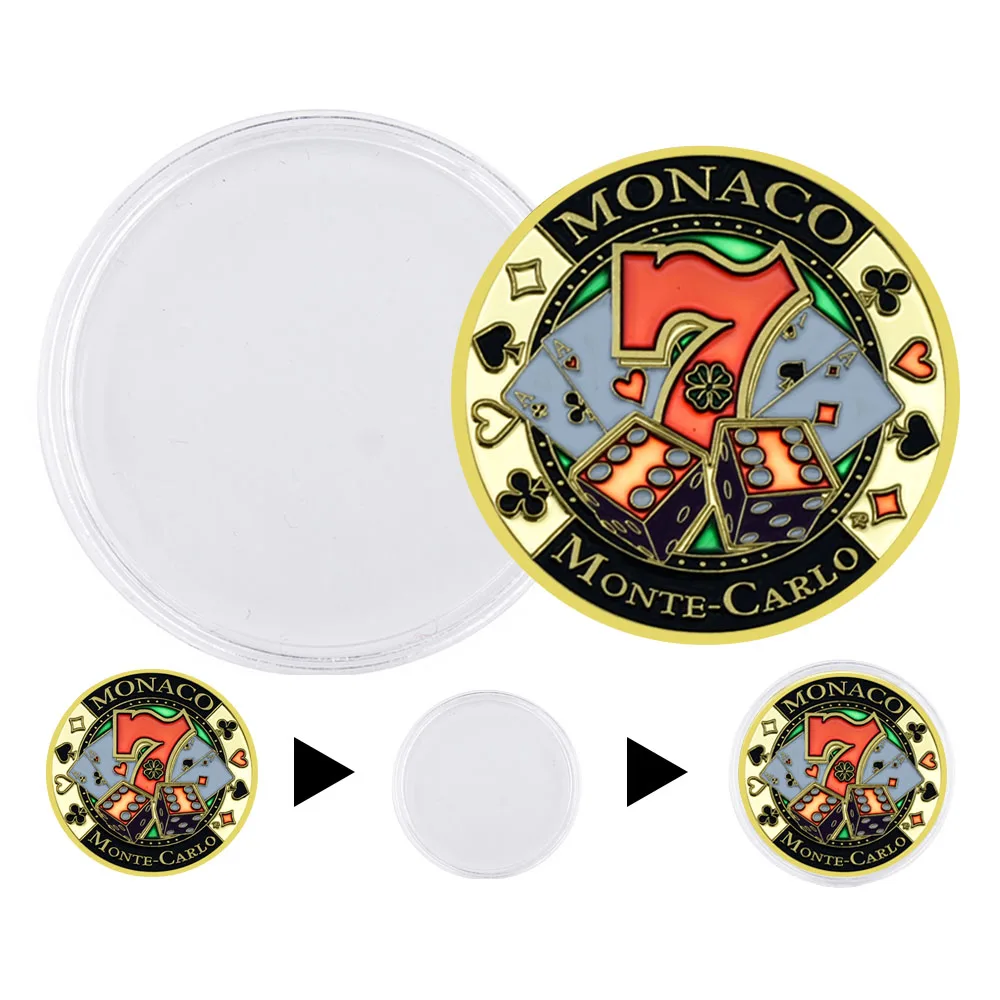 카지노 모나코 행운의 골드 코인 칩 챌린지 메달과 위탁 금속 행운의 포커 가드 기념품 공예 선물 - G마켓 모바일