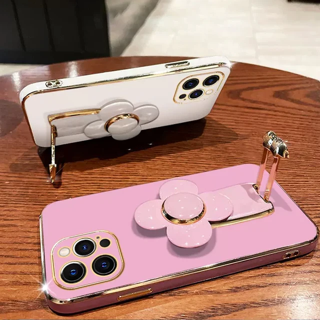 Funda de teléfono con soporte de flores giratorias para Huawei Nova 11 9SE 8i 7i 5t 5i 7 8 9 10 Pro Y70 Plus Y90, cubierta de soporte de silicona suave - Image 6