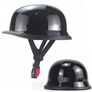 Vintage Open-Face Motorcycle Helmet 1