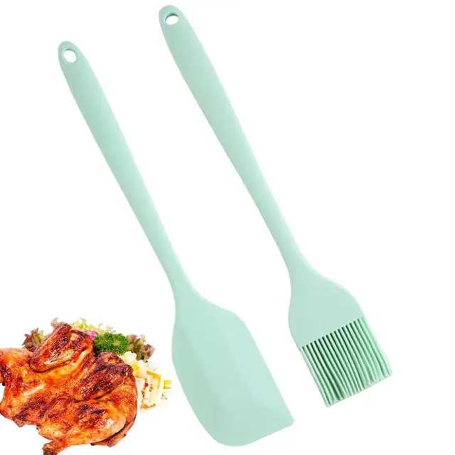 Olajkefe -Kaparó Szilikonkaparó Olajfestő Tészta Főzési Kefe Hőmérséklet -Ellenálló Háztartási Bbq Sütőolaj