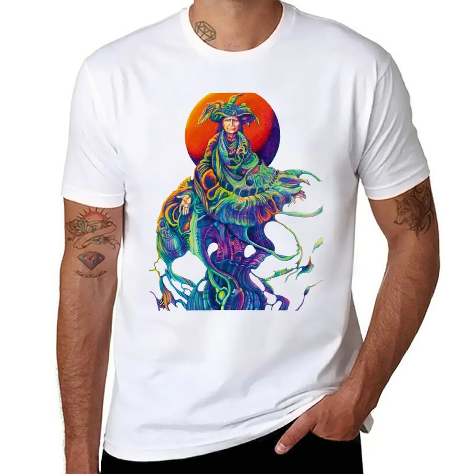 T-Shirt Don Papa By Mann Castaneda T-Shirt In Cotone Da Uomo Moda Coreana Tinta Unita