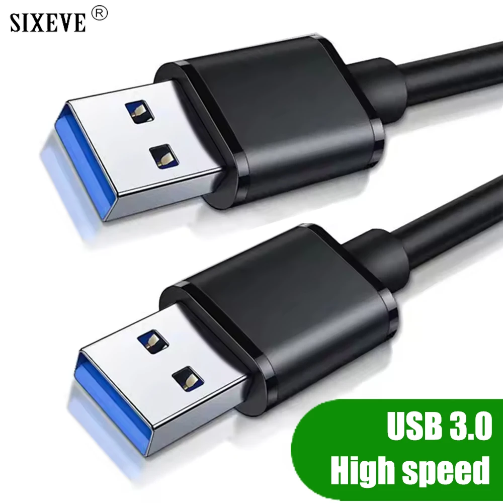 High-Speed USB 3.0 Male-to-Male Extension Cable - Data Transfer Extender Cord, Available in 2M, 3M, and 5M Lengths