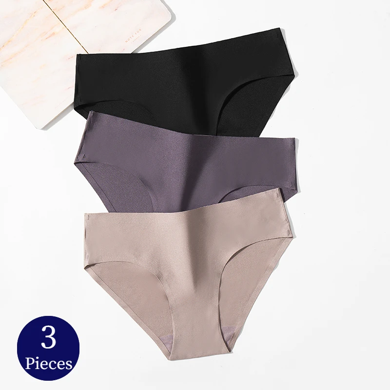 WarmSteps 3PCS Women's Panties Set Cozy Seamless Underwear Sports  Breathable Woman Briefs Silk Satin Underpants Healthy Lingerie - AliExpress