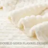 Flannel Fleece Throw Blanket Soft Blanket Beige 3D Imitation Turtle Shell Jacquard Fleece Blanket Decorative Fuzzy Cozy Throw 5