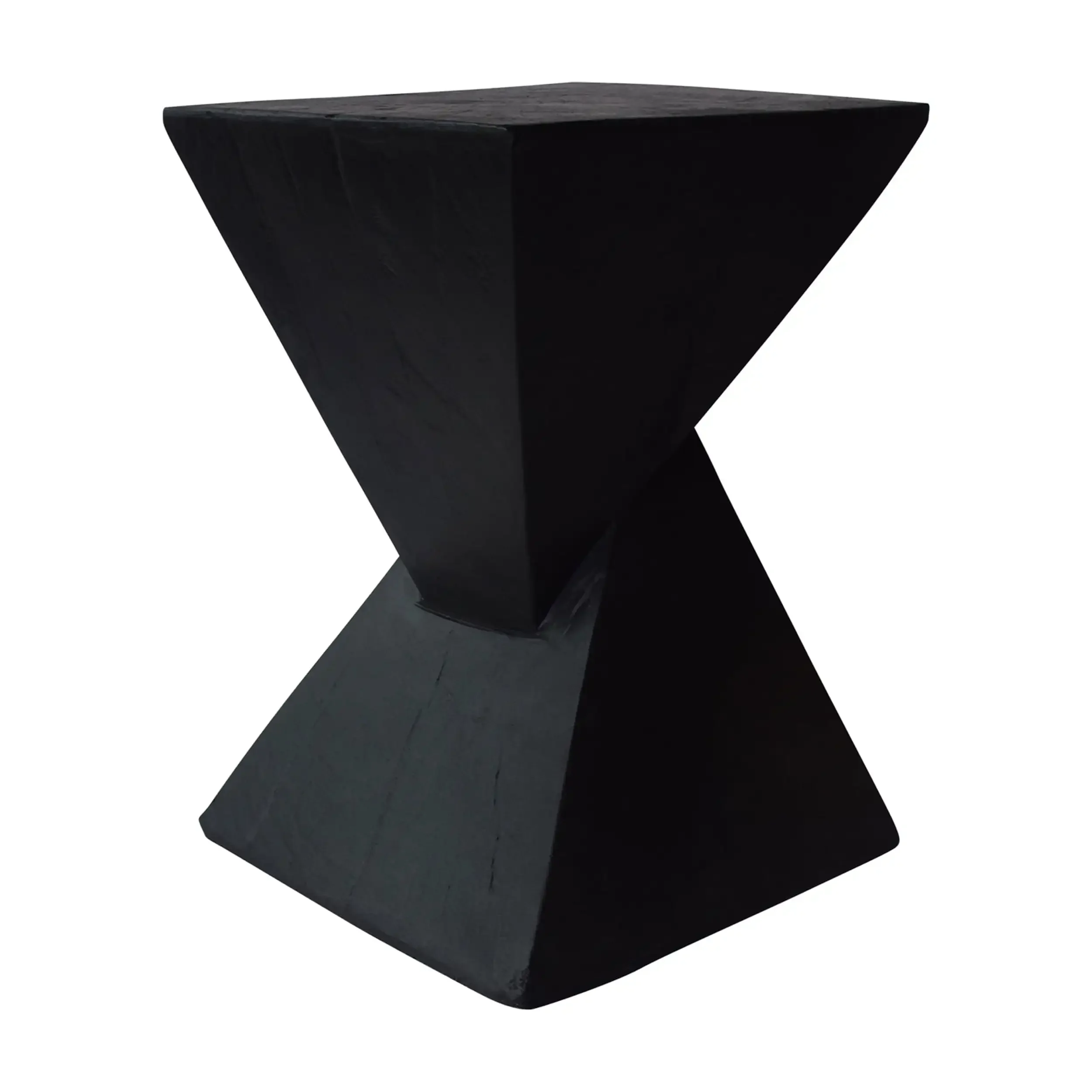 

Indoor Lightweight Concrete Accent Table, Black