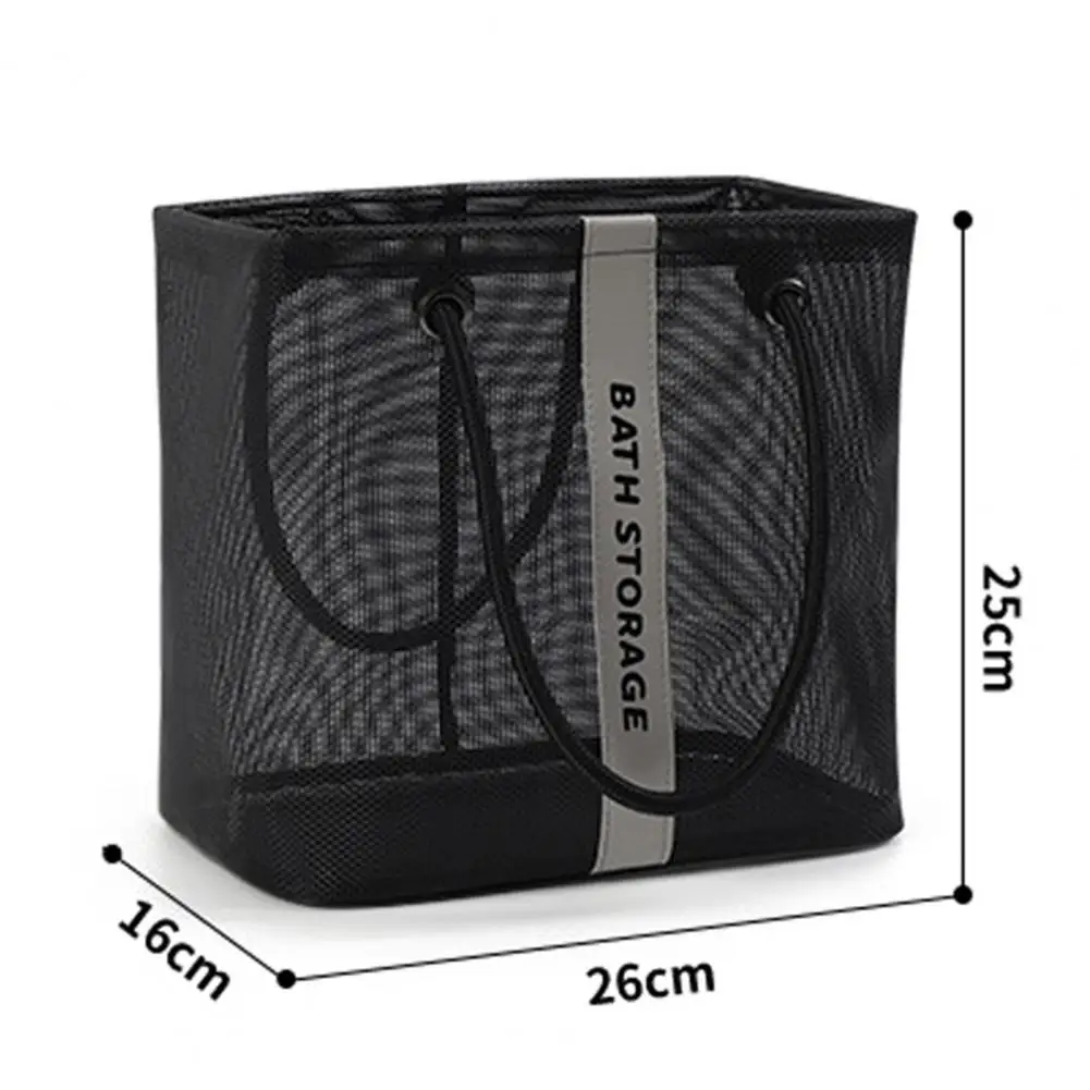 Portable Bath Basket Portable Mesh Toiletry Bag with Handle for Travel Shower Makeup Organization Quick Drying Heavy Duty Basket