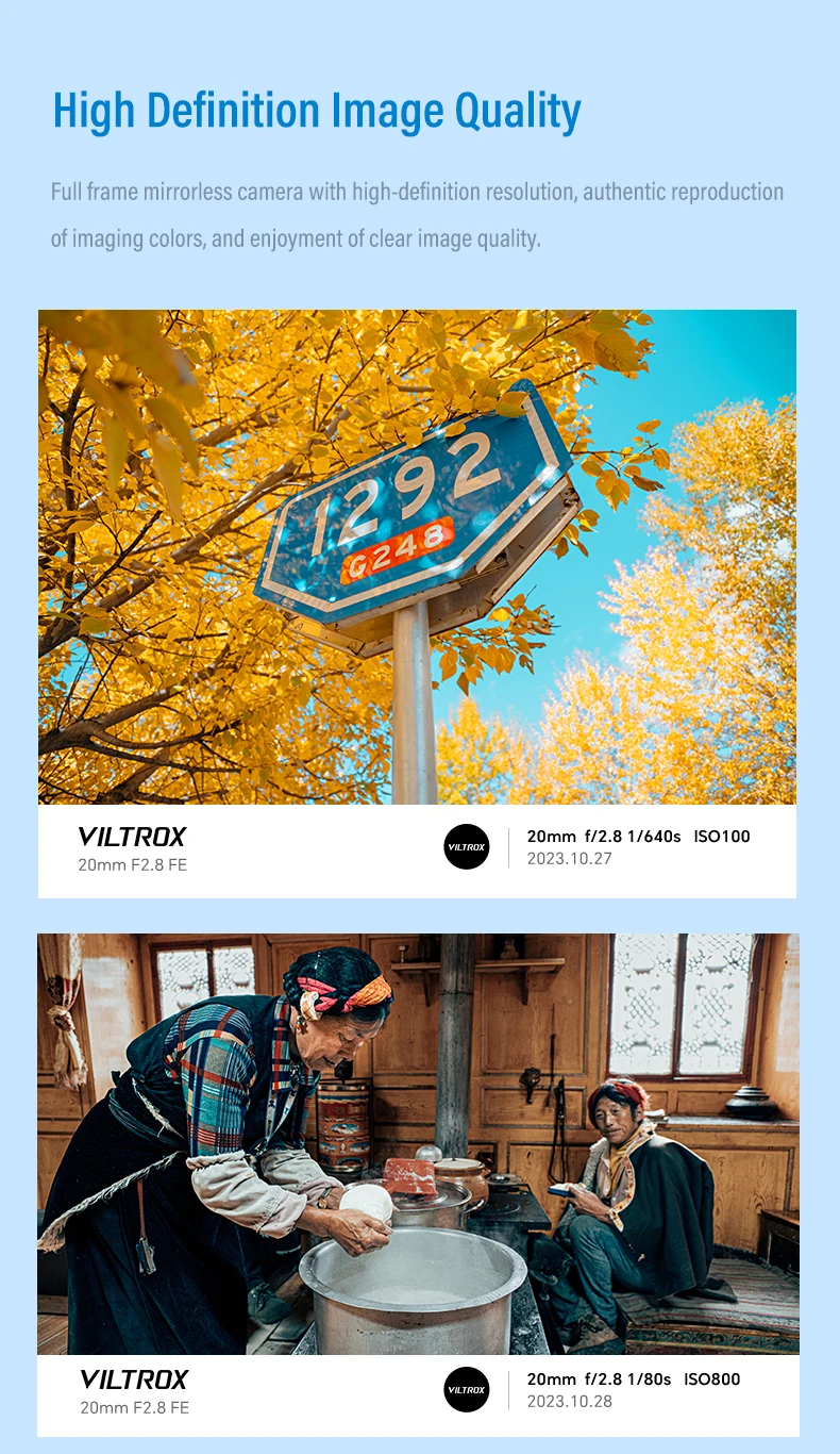 VILTROX 20mm F2.8 für Sony e Objektiv Nikon Z Mount Objektiv Vollformat Kamera Objektiv Ultra Weitwinkel Autofokus Vlog Objektiv A7CII ZVE10 Z6 – Detail 10