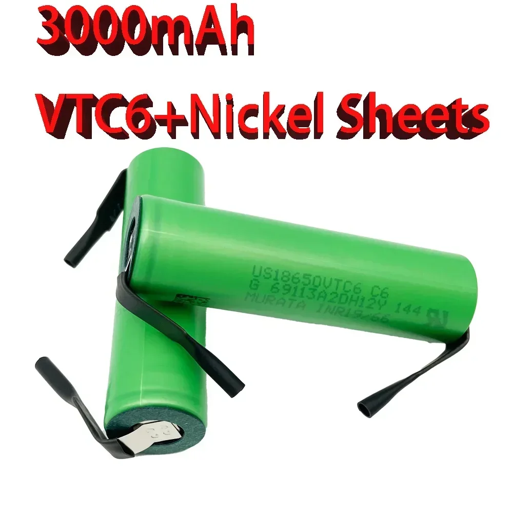 

Rechargeable lithium battery 2500mAh VTC5 C6 3.7V 30A+BIY nickel sheet