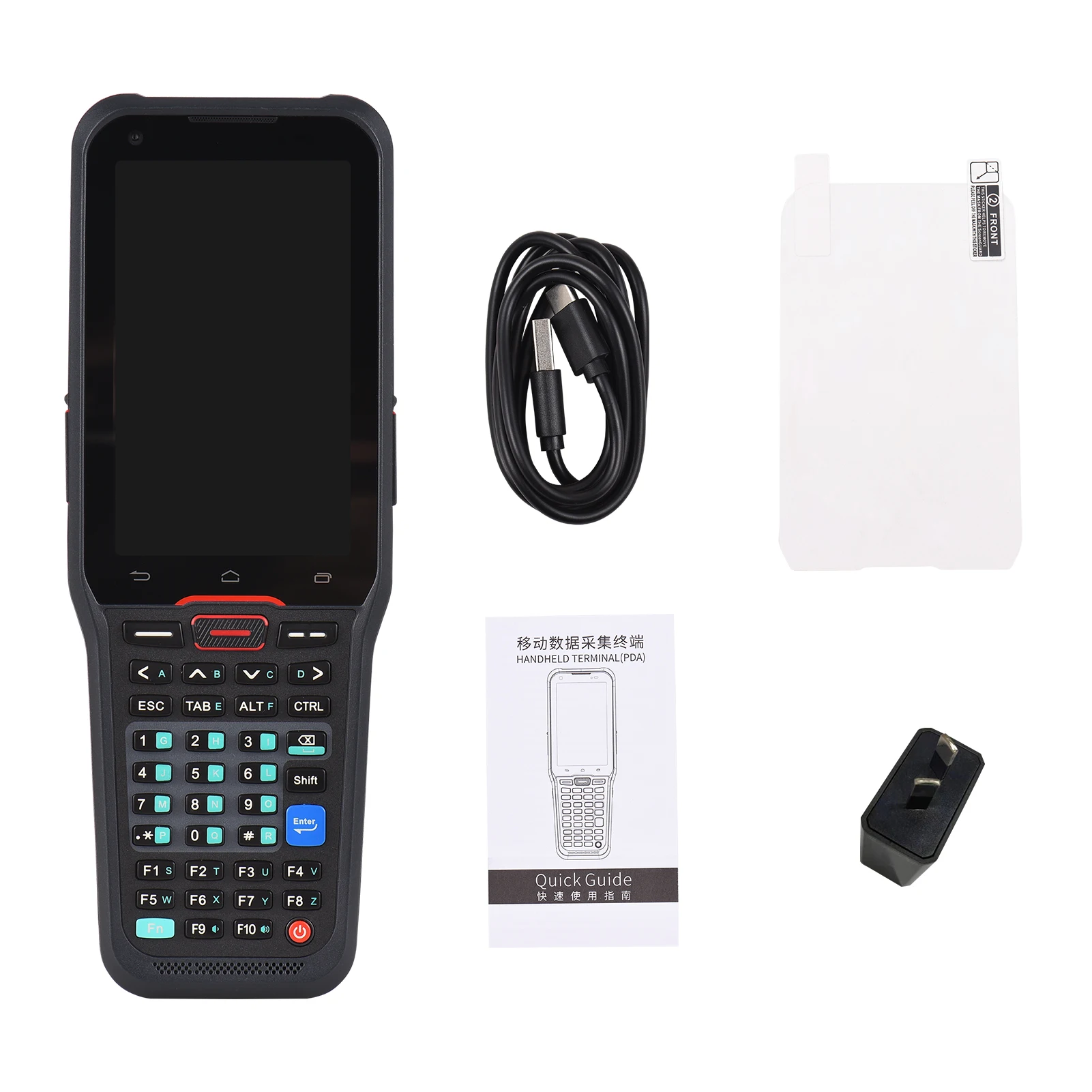 Android 10.0 1D Barcode Scanner Handheld Mobile Terminal PDA with Honeywell 5703 Scan Engine Support 1D/2D/QR Code Scaning