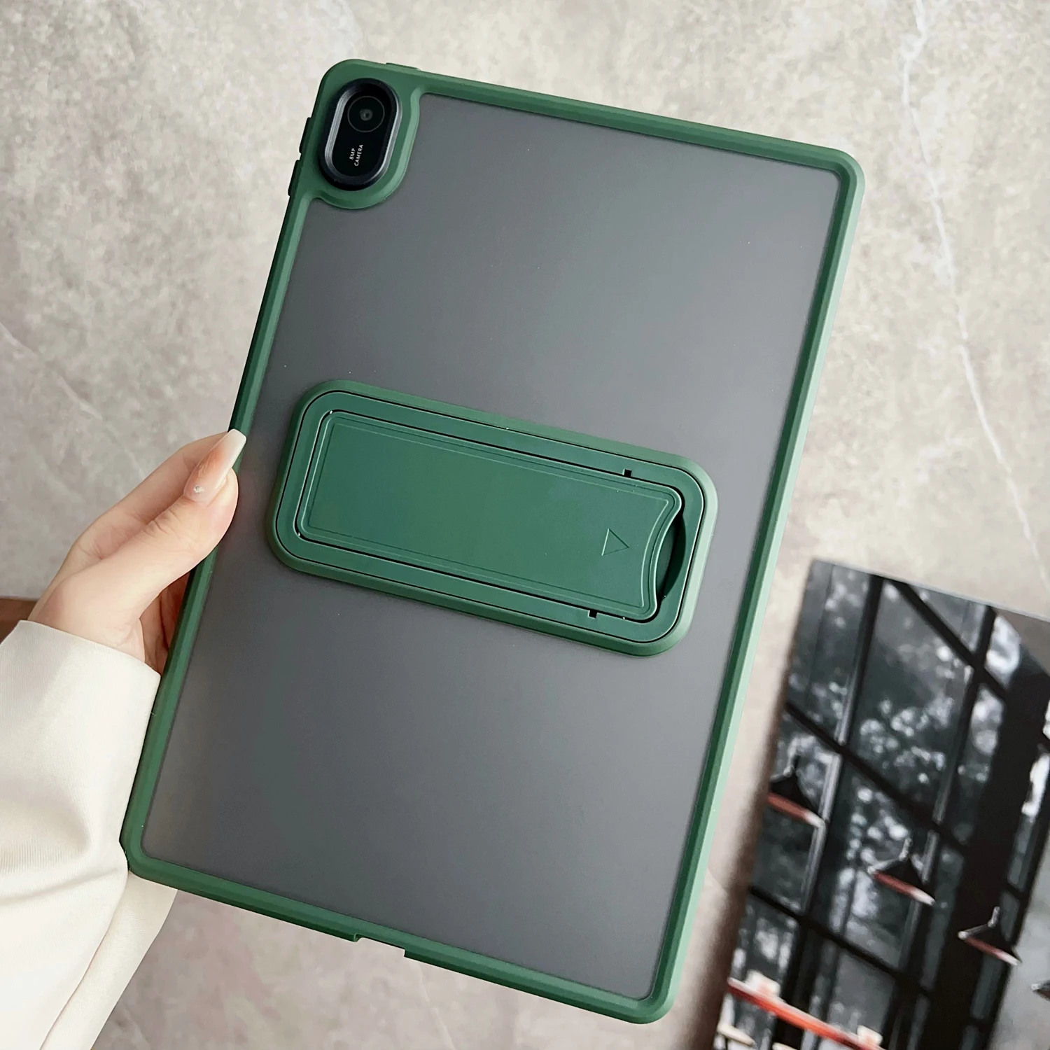 Matte Kickstand Shockproof Tablet Case with Hard Holder Cover