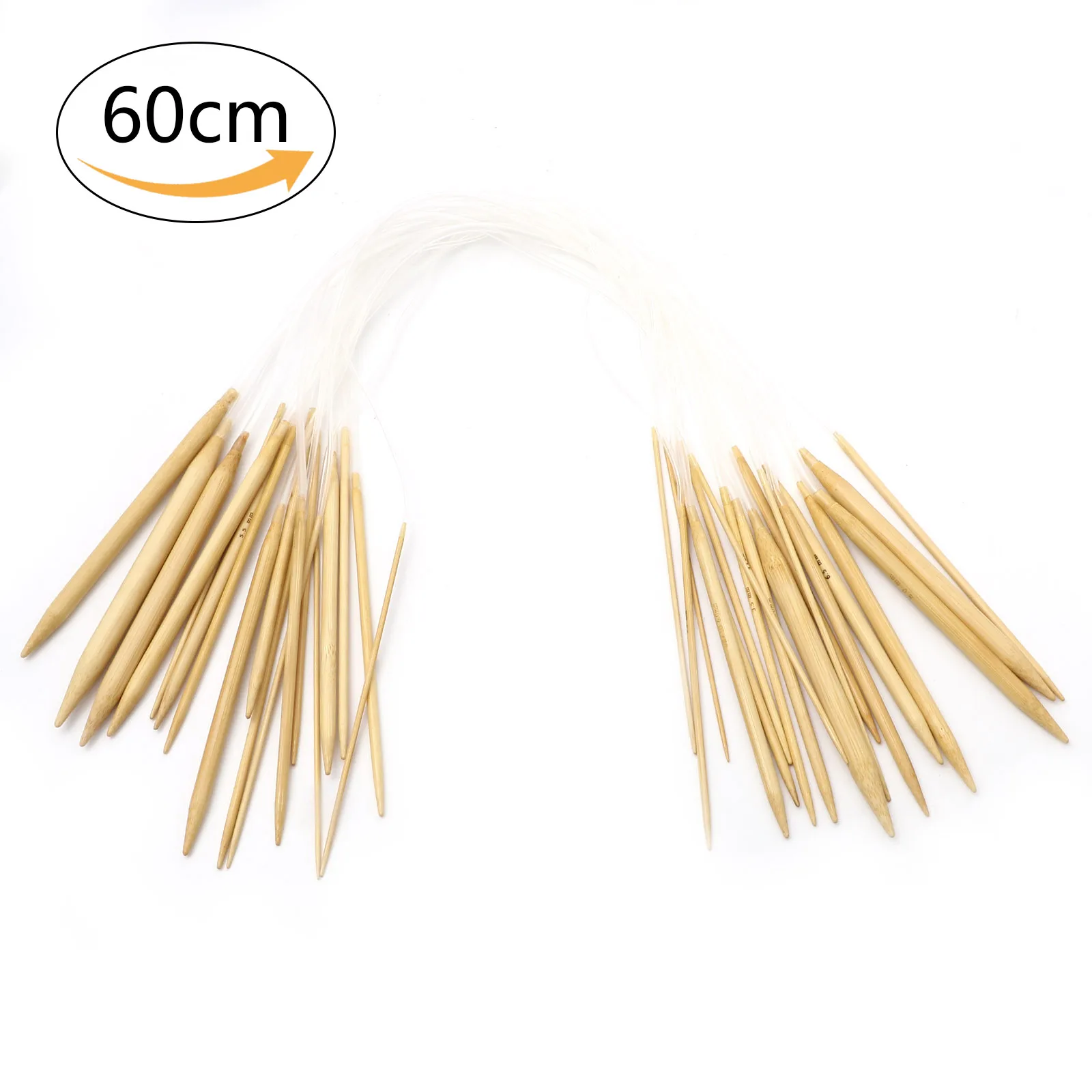 

Круговые спицы из бамбука и пластика, 2,0-10,0 мм