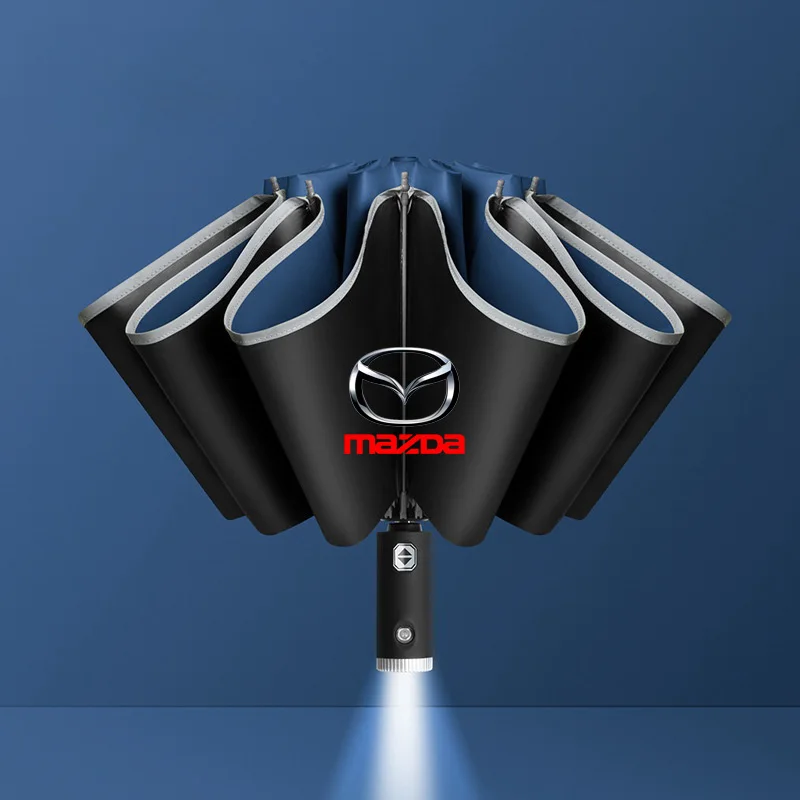 Fully Automatic Reflective Car Sunshade with Folding Umbrella Design