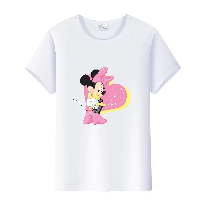 

Disney Cartoon Men Tops Family Mickey Mouse Women T Shirt Dad Mom Son Daughter Clothing Fashion Bro Sis Summer Family T-shirts