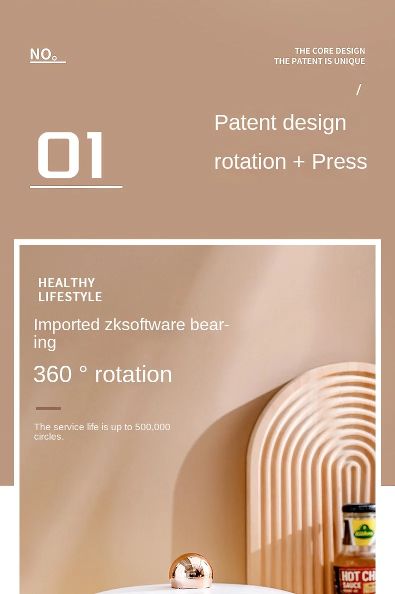 Kitchen Multifunctional Spice Dispenser 360 Rotating Large Capacity Spice Seasoning Box