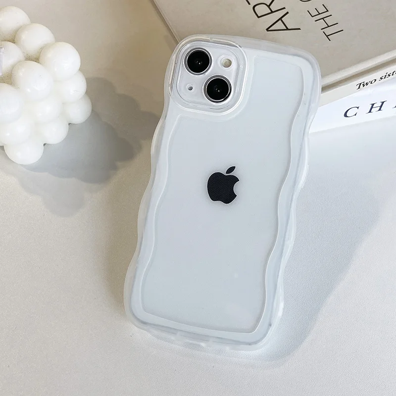 Translucent Wave Edge Soft TPU Phone Case