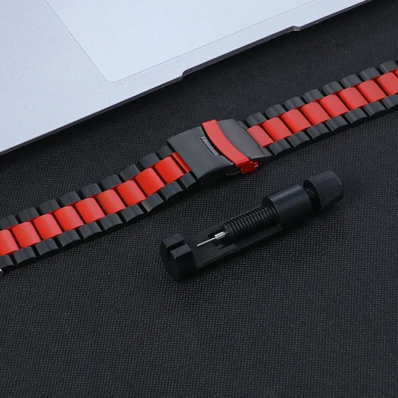 Luxury Stainless Steel Business Metal Watch Band Bracelet