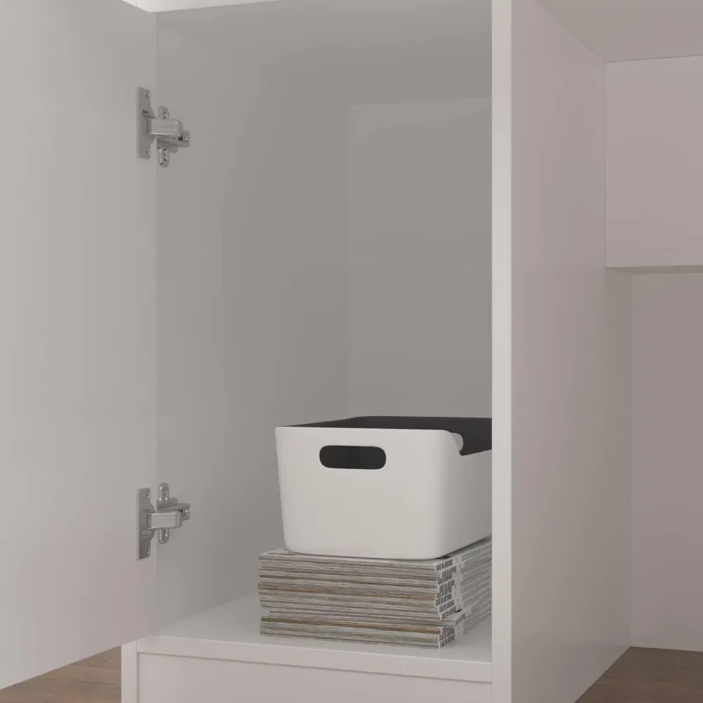 Reception Desk with Counter, Retail Counter with Lighted Display Shelf & Lockable Drawers, for Salon Reception Room Checkout