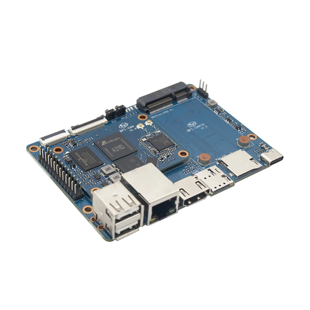 Banana Pi BPI-CM4 Amlogic A311D Quad Core Arm Cortex-A73 4G LPDDR4 16G Emmc Minipcie 26PIN Compatibel Met Raspberry pi CM4