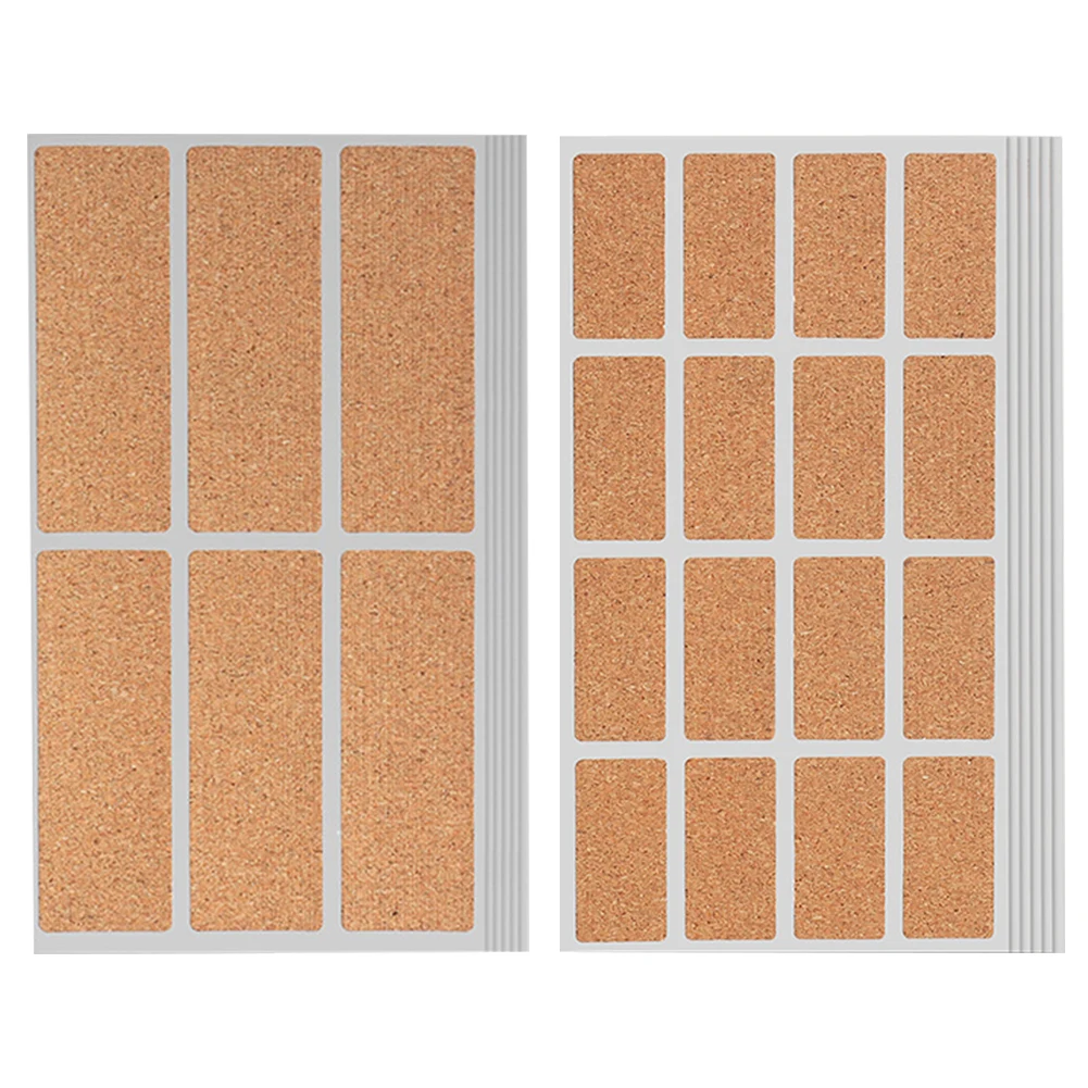 Retro Cork Sticker Self Adhesive Sealing Sticker Rectangular Cork Wooden Label Spice Container Tags for Jars Box