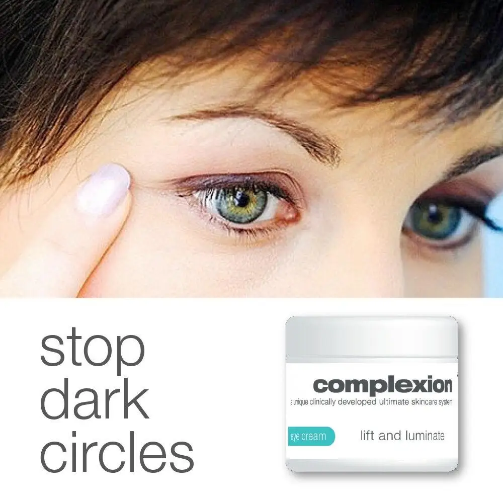 Commplexion lift luminate eye cream smooth away wrinkles crows feet